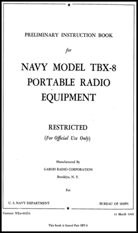 TBX-8 MANUAL