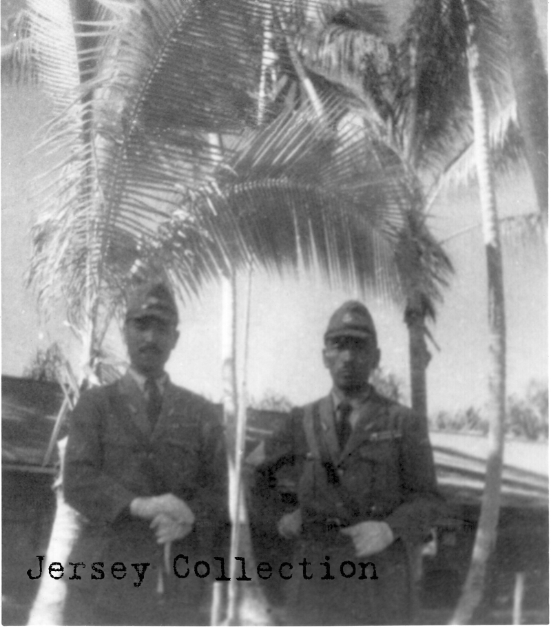 Two unidentified Rikusentai Officers on Betio